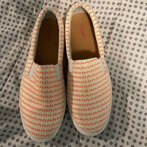 J Crew slip on sneakers